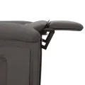 Fauteuil inclinable électrique Gris foncé Tissu