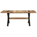 Table de salle à manger 180x90x76 cm Bois de manguier brut
