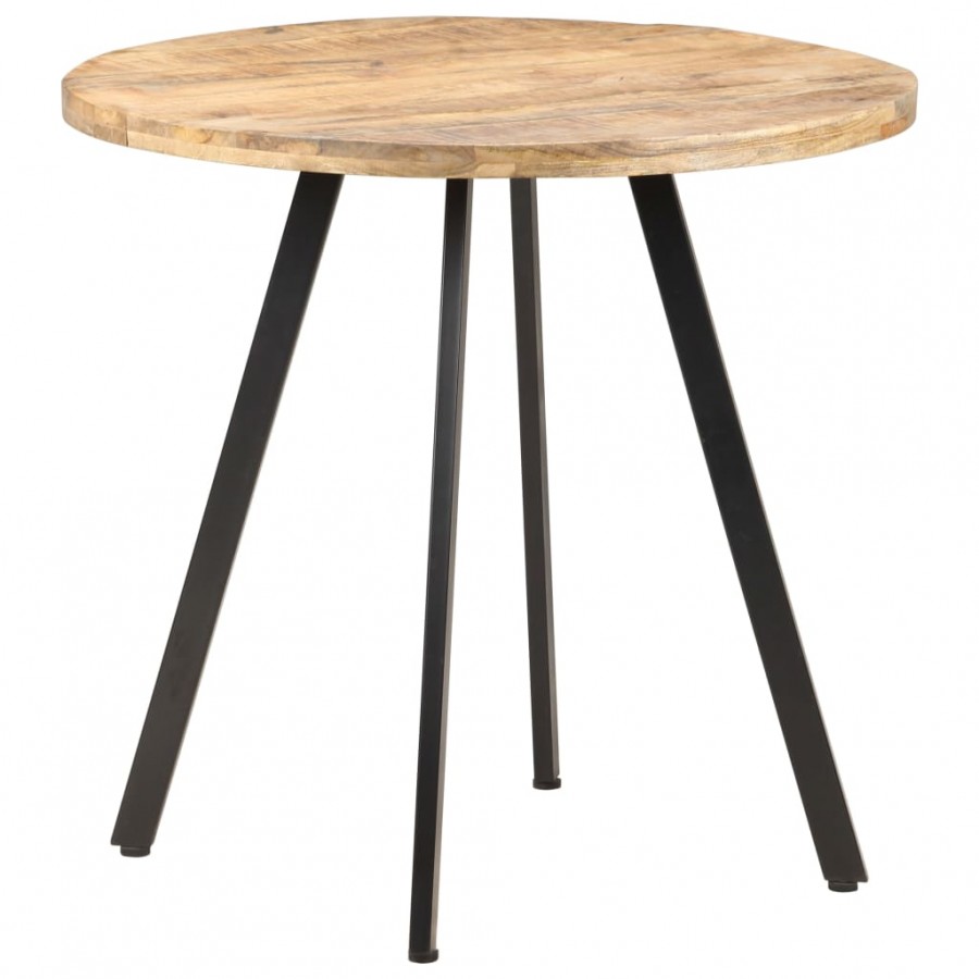 Table de salle à manger 80 cm Bois de manguier brut