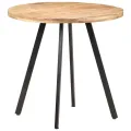Table de salle à manger 80 cm Bois de manguier brut