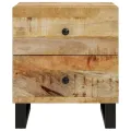 Tables de chevet 2 pcs 40x33x46 cm Bois de manguier solide