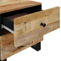 Tables de chevet 2 pcs 40x33x46 cm Bois de manguier solide