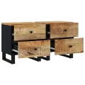 Tables de chevet 2 pcs 40x33x46 cm Bois de manguier solide