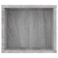 Armoire TV suspendue Sonoma gris 100x30x26,5 cm Bois Ingénierie
