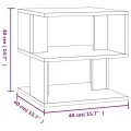 Table d'appoint Sonoma gris 40x40x40 cm Bois d'ingénierie