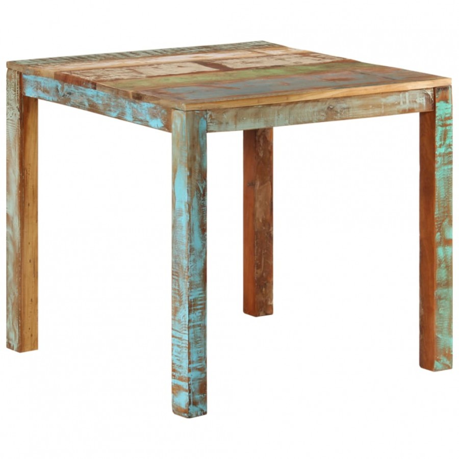 Table à manger 82x80x76 cm Bois de récupération massif