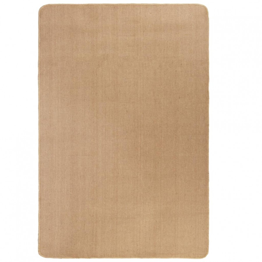 Tapis en jute avec support en latex 120x180 cm Naturel