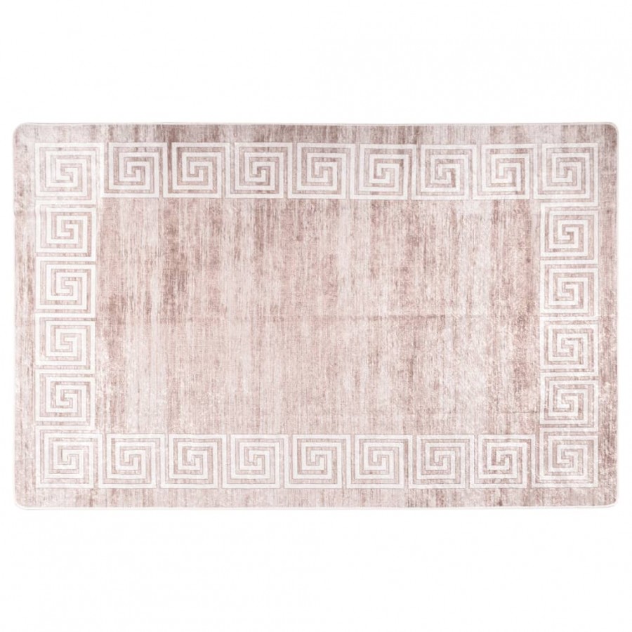 Tapis lavable antidérapant 80x150 cm Beige