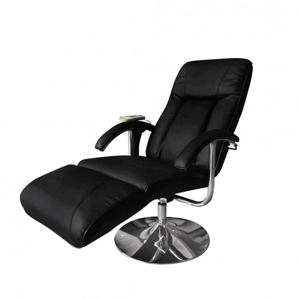 Fauteuil de massage Noir Similicuir