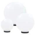 6 pcs Jeu de lampe boule à LED PMMA sphérique 20/30/40 cm