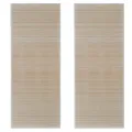 Tapis rectangulaires Bambou naturel 2 pcs 120x180 cm