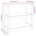 Table console 80x40x74 cm Bois massif de pin