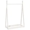 Porte-vêtements Blanc 100x45x150 cm Bois de pin massif