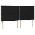 cadre de lit et matelas et LED Noir 200x200 cm Tissu