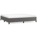 Cadre de lit sans matelas gris 200x200 cm similicuir