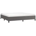 Cadre de lit sans matelas gris 200x200 cm similicuir