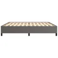 Cadre de lit sans matelas gris 200x200 cm similicuir