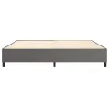 Cadre de lit sans matelas gris 200x200 cm similicuir