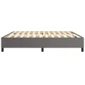 Cadre de lit sans matelas gris 200x200 cm similicuir