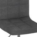 Chaise pivotante à manger Gris foncé Tissu