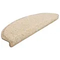 Tapis d'escalier 10 pcs 65x21x4 cm Crème