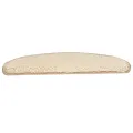 Tapis d'escalier 10 pcs 65x21x4 cm Crème