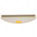 Tapis d'escalier 10 pcs 65x21x4 cm Crème