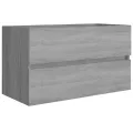 Armoire d'évier Sonoma gris 80x38,5x45 cm Bois d'ingénierie