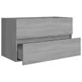 Armoire d'évier Sonoma gris 80x38,5x45 cm Bois d'ingénierie