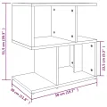 Table de chevet Sonoma gris 50x30x51,5 cm Bois d'ingénierie