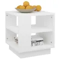Table basse Blanc 40x40x43 cm Bois d'ingénierie