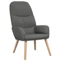 Chaise de relaxation Gris clair Tissu