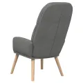 Chaise de relaxation Gris clair Tissu