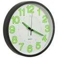 Horloge murale lumineuse Noir 30 cm