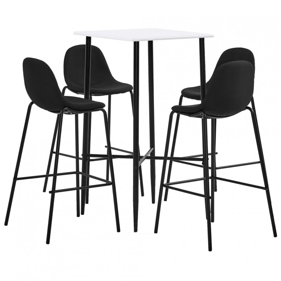 Ensemble de bar 5 pcs Tissu Noir