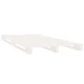 Lit de palette blanc 90x200 cm bois de pin massif