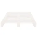 Lit de palette blanc 90x200 cm bois de pin massif