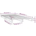 Lit de palette blanc 90x200 cm bois de pin massif