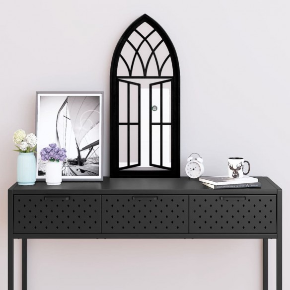 Miroir Noir 70x30 cm Fer pour utilisation à l'intérieur