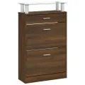 Armoire à chaussures Chêne marron 63x24x104cm Bois d'ingénierie