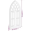 Miroir de jardin Sable 70x30 cm Fer pour utilisation extérieure