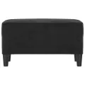 Banc Noir 70x35x41 cm Velours