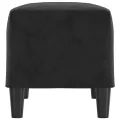 Banc Noir 70x35x41 cm Velours