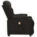 Fauteuil de massage Noir Tissu