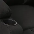 Fauteuil de massage Noir Tissu