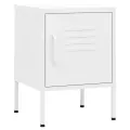 Tables de chevet 2 pcs Blanc 35x35x51 cm Acier