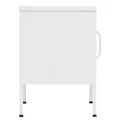 Tables de chevet 2 pcs Blanc 35x35x51 cm Acier