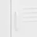 Tables de chevet 2 pcs Blanc 35x35x51 cm Acier
