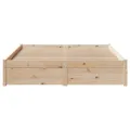 Cadre de lit sans matelas 150x200 cm bois de pin massif