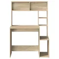 Bureau avec étagères chêne sonoma 100x45x140 cm